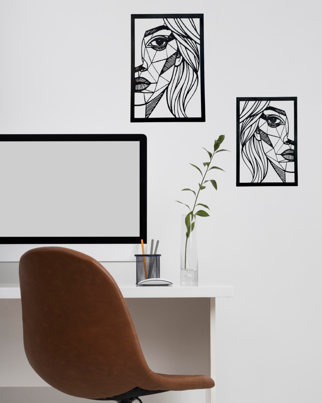 Profilo femminile stile moderno