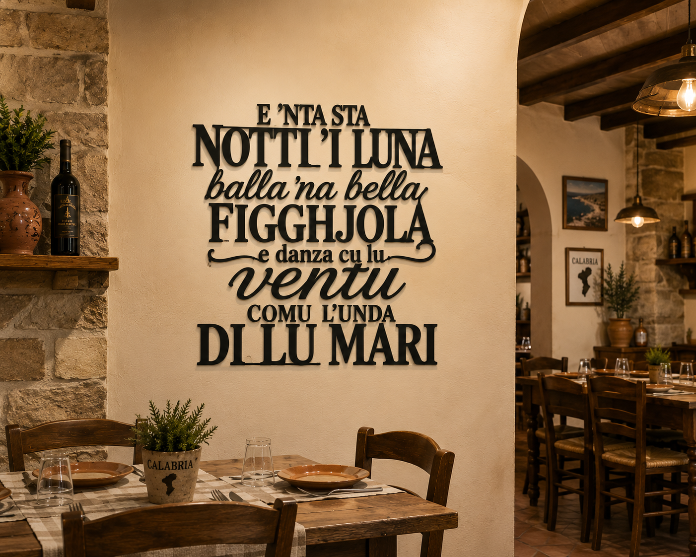 E ’nta sta Notti ’i Luna – Poesia Calabrese su Legno