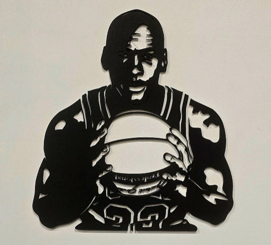 Ispirato a Michael Jordan incisa su Legno