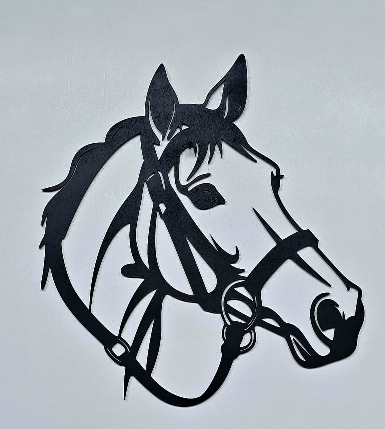 Cavallo Arabo stilizzato in legno inciso a laser