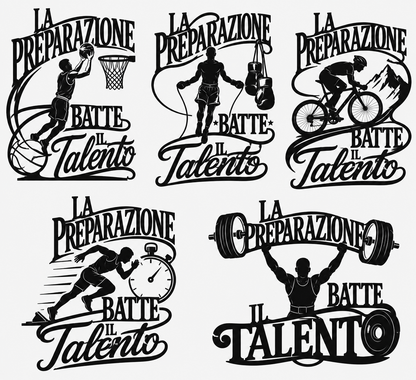 La Preparazione Batte il Talento – Opera Sportiva in Taglio Laser