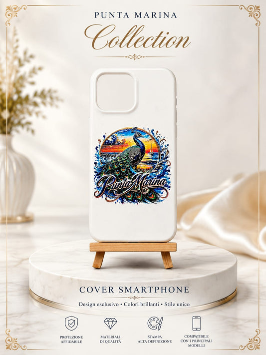 Cover Smartphone Punta Marina – Souvenir con Pavone