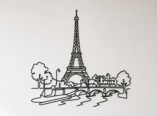 Torre Eiffel Parigi in Linea Continua