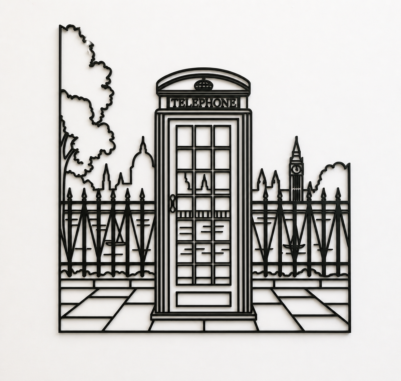 Cabina Telefonica Londra Linea Continua