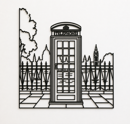 Cabina Telefonica di Londra — Un'icona britannica sulla tua parete