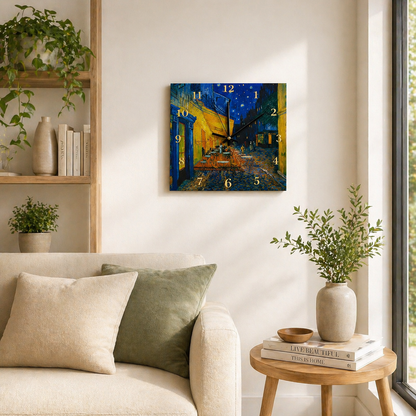Orologio Café Terrace di Notte — Van Gogh segna l'ora