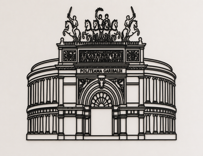 Teatro Politeama Palermo — Il cuore di Palermo sulla tua parete