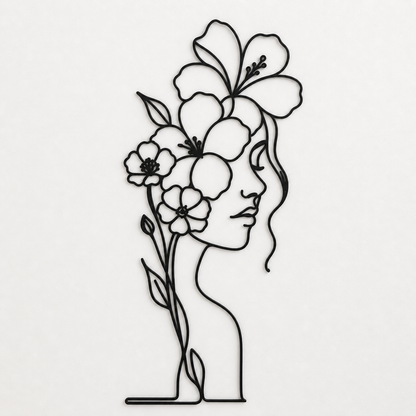 Volto Floreale - Linea Continua