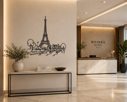 Torre Eiffel e Parigi in un solo tratto