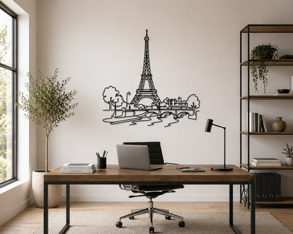 Torre Eiffel e Parigi in un solo tratto