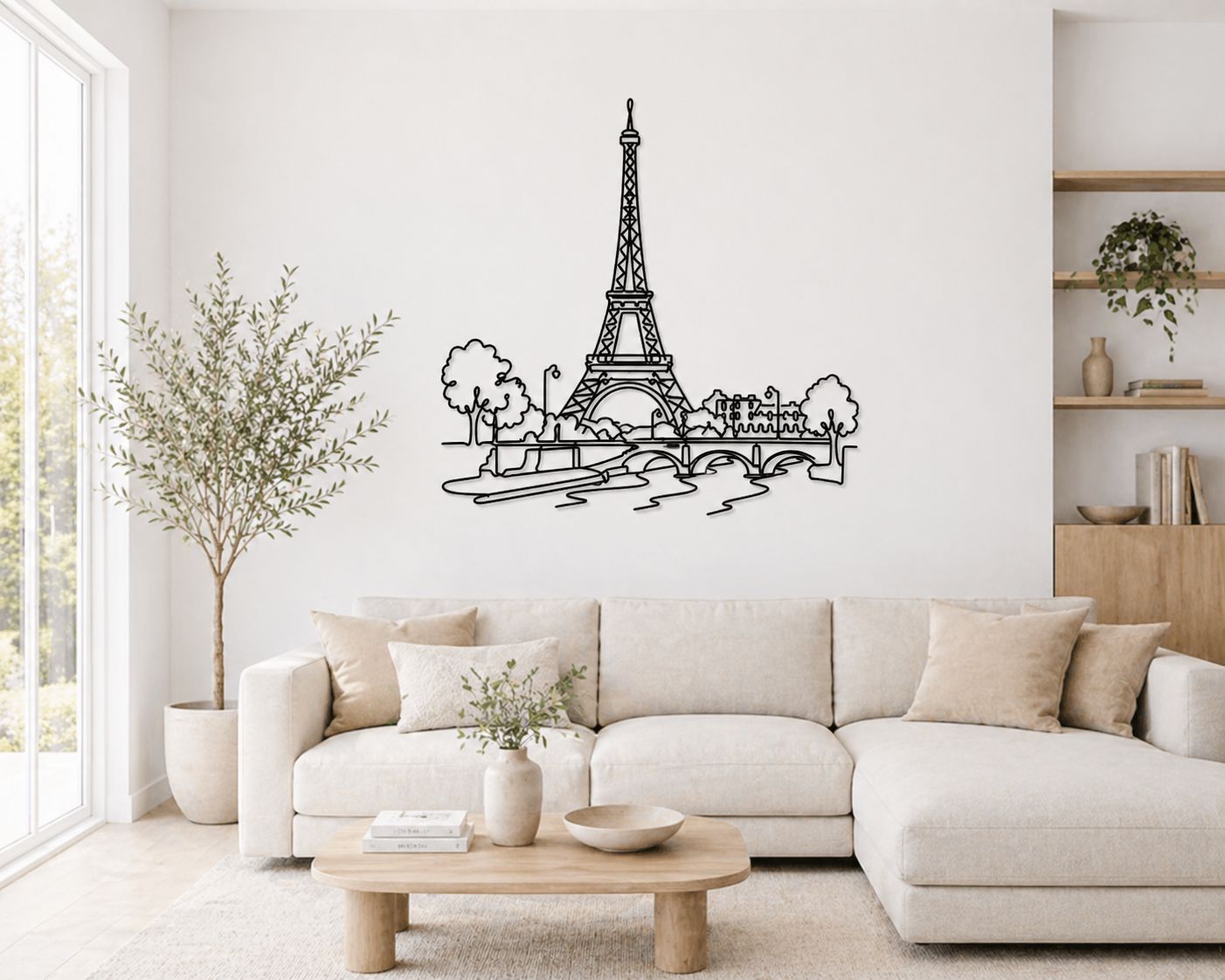 Torre Eiffel e Parigi in un solo tratto