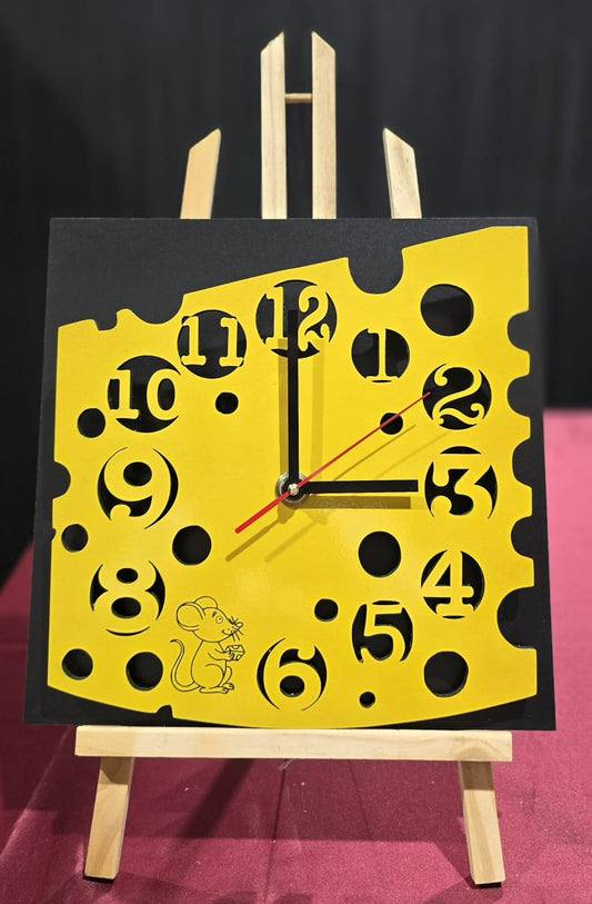 🧀 OROLOGIO “FORMAGGIO & TOPOLINO” – DESIGN UNICO E PERSONALIZZABILE! 🕰️🐭