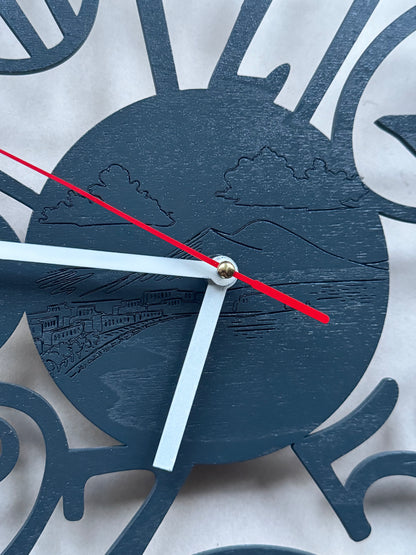 Orologio Vesuvio — Napoli nel cuore, sulla parete