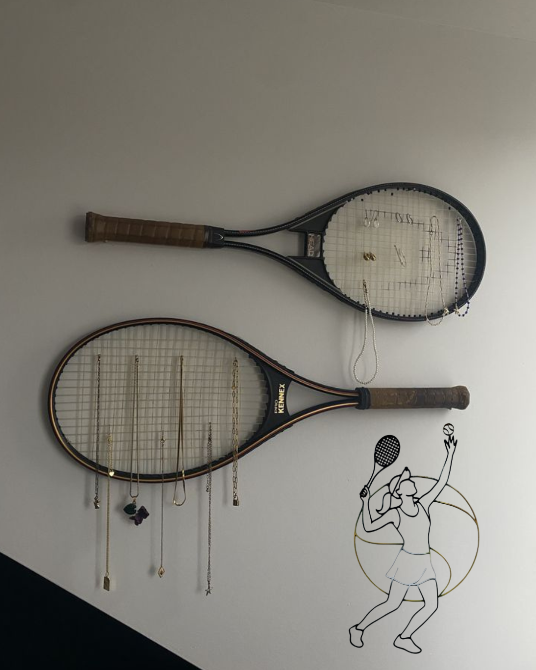 Tennista – Incisione su Legno Linea Continua Personalizzabile