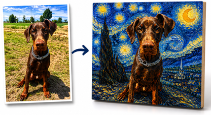 Calamita Personalizzata con Foto del tuo Animale – 7x7 cm