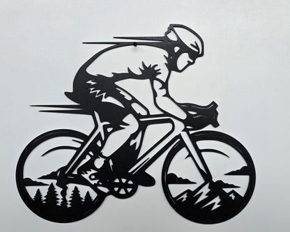 Ciclista su Bici da Corsa — Velocità, vento, libertà