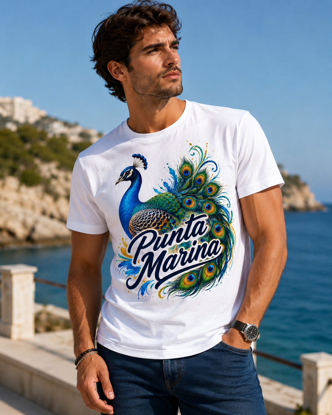 Maglietta Uomo Punta Marina Collection 🦚 Style 1