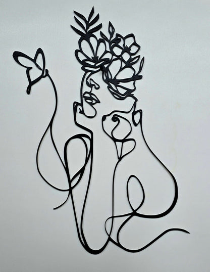 Il salotto che racconta chi sei — Profilo Donna, Fiori & Gatto