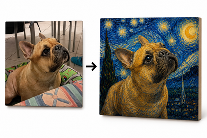 Calamita Personalizzata con Foto del tuo Animale – 7x7 cm