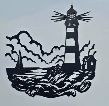 Faro – Incisione su Legno Linea Continua