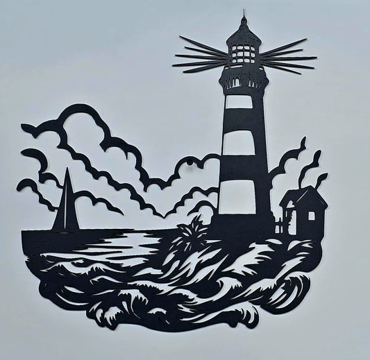 Faro – Incisione su Legno Linea Continua