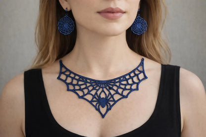Collana Ragnatela con Orecchini — Per chi osa distinguersi