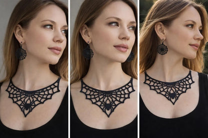 Collana Ragnatela con Orecchini — Per chi osa distinguersi