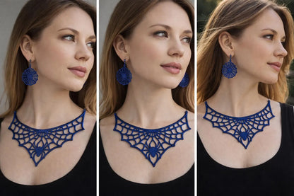 Collana Ragnatela con Orecchini — Per chi osa distinguersi