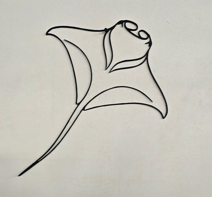 Manta – Incisione su Legno Linea Continua