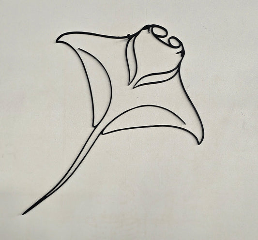 Manta – Incisione su Legno Linea Continua